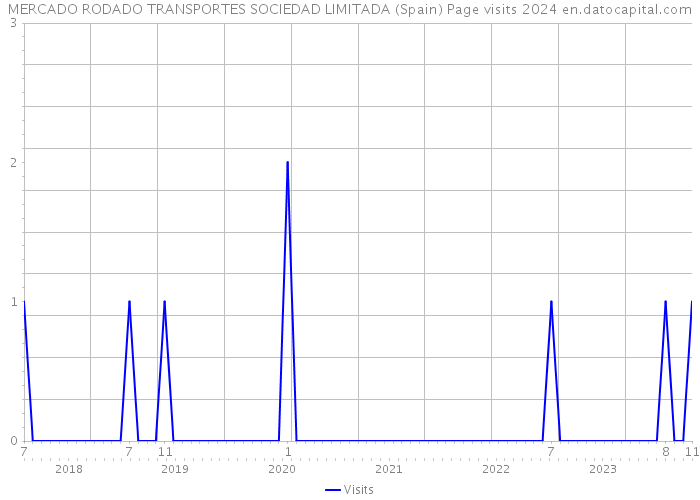 MERCADO RODADO TRANSPORTES SOCIEDAD LIMITADA (Spain) Page visits 2024 
