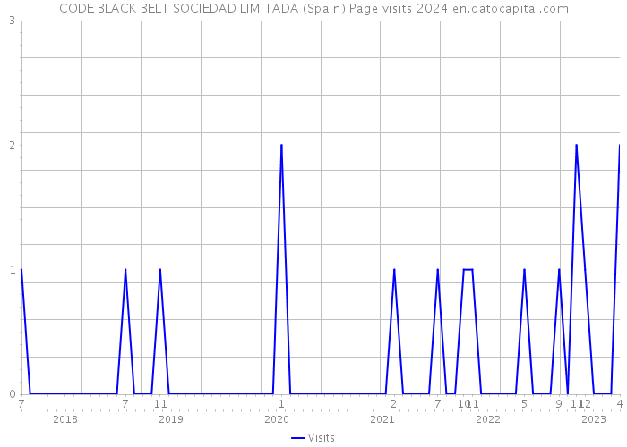 CODE BLACK BELT SOCIEDAD LIMITADA (Spain) Page visits 2024 