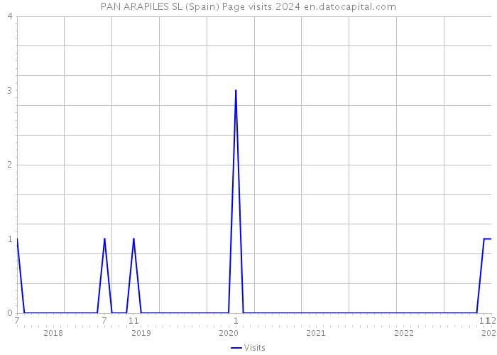 PAN ARAPILES SL (Spain) Page visits 2024 