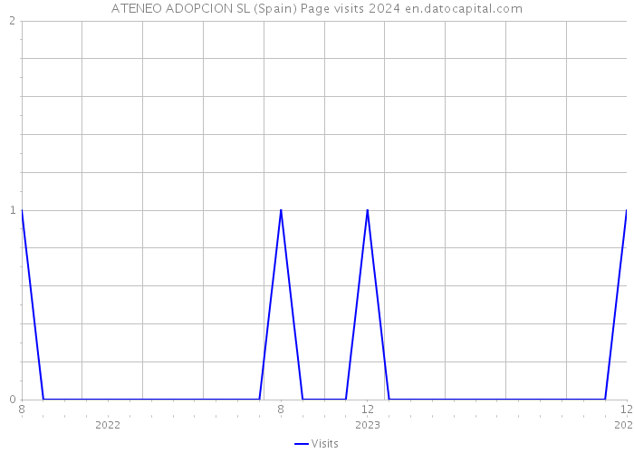 ATENEO ADOPCION SL (Spain) Page visits 2024 
