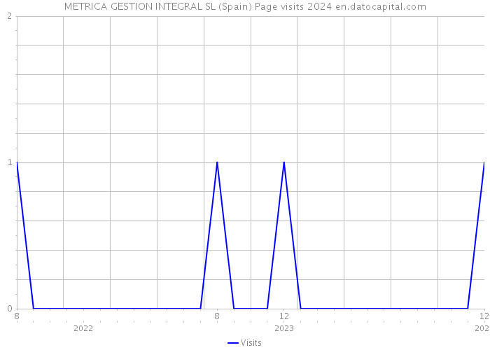METRICA GESTION INTEGRAL SL (Spain) Page visits 2024 
