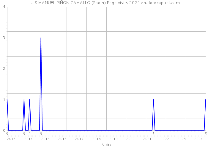 LUIS MANUEL PIÑON GAMALLO (Spain) Page visits 2024 