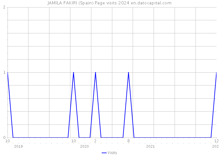 JAMILA FAKIRI (Spain) Page visits 2024 