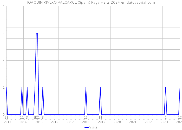 JOAQUIN RIVERO VALCARCE (Spain) Page visits 2024 