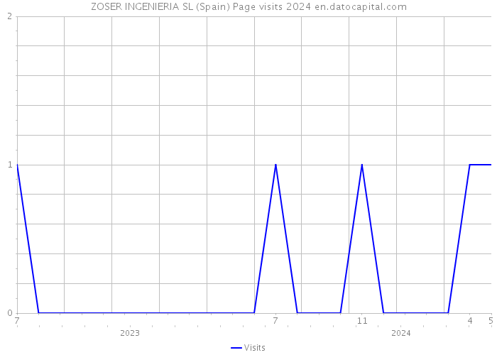 ZOSER INGENIERIA SL (Spain) Page visits 2024 