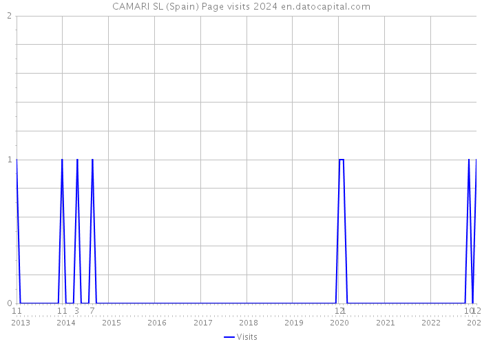 CAMARI SL (Spain) Page visits 2024 