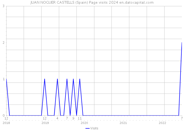 JUAN NOGUER CASTELLS (Spain) Page visits 2024 