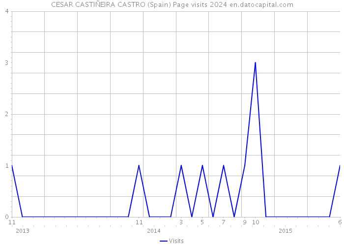 CESAR CASTIÑEIRA CASTRO (Spain) Page visits 2024 