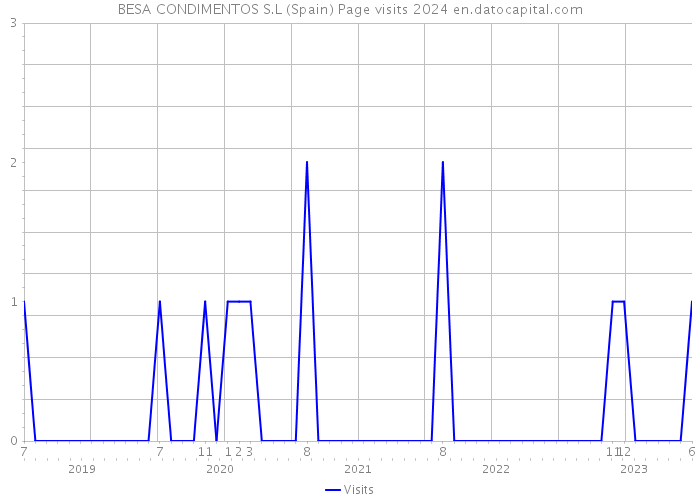 BESA CONDIMENTOS S.L (Spain) Page visits 2024 