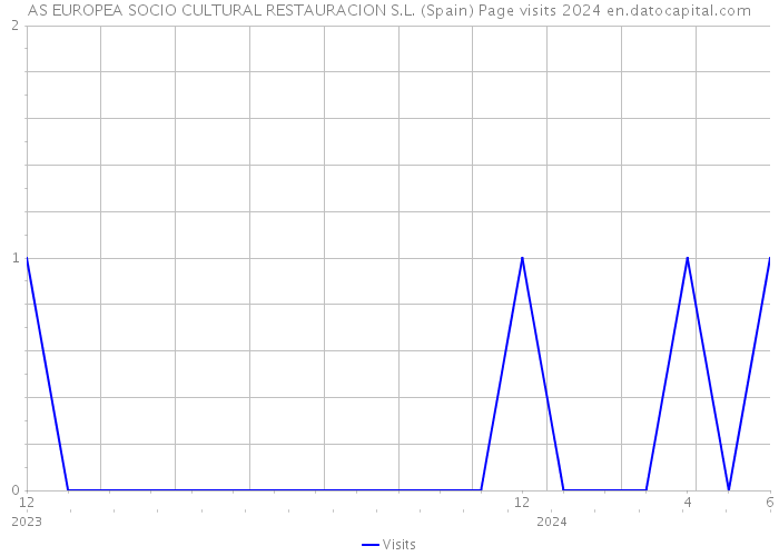 AS EUROPEA SOCIO CULTURAL RESTAURACION S.L. (Spain) Page visits 2024 