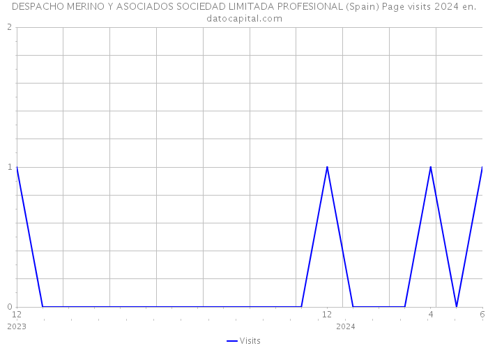DESPACHO MERINO Y ASOCIADOS SOCIEDAD LIMITADA PROFESIONAL (Spain) Page visits 2024 