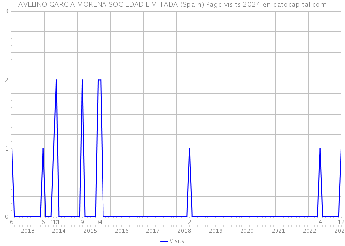 AVELINO GARCIA MORENA SOCIEDAD LIMITADA (Spain) Page visits 2024 