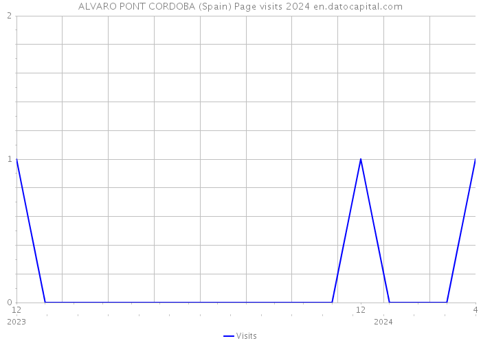 ALVARO PONT CORDOBA (Spain) Page visits 2024 