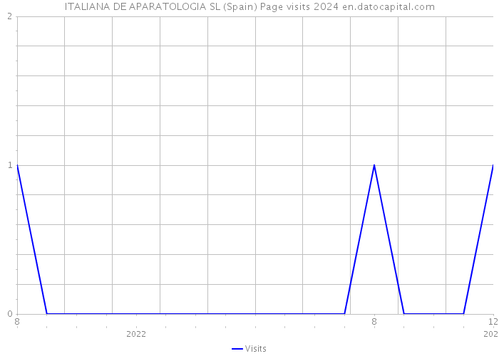 ITALIANA DE APARATOLOGIA SL (Spain) Page visits 2024 