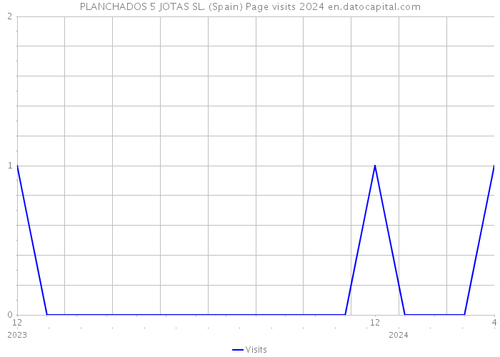 PLANCHADOS 5 JOTAS SL. (Spain) Page visits 2024 