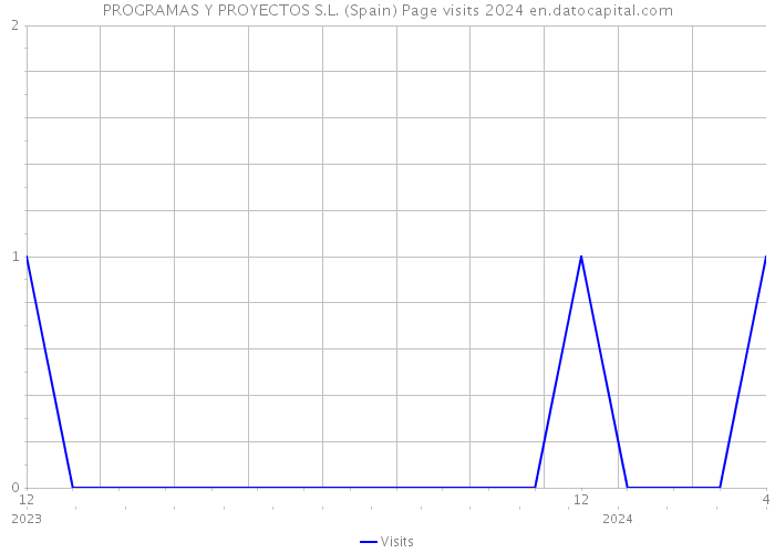 PROGRAMAS Y PROYECTOS S.L. (Spain) Page visits 2024 