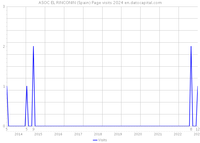 ASOC EL RINCONIN (Spain) Page visits 2024 