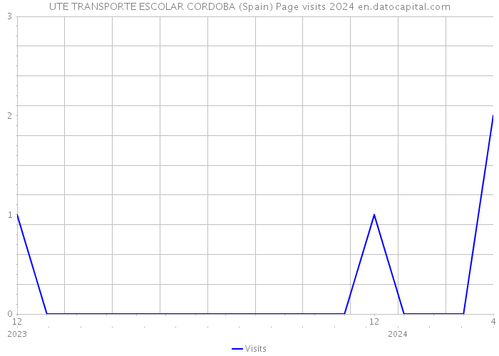 UTE TRANSPORTE ESCOLAR CORDOBA (Spain) Page visits 2024 