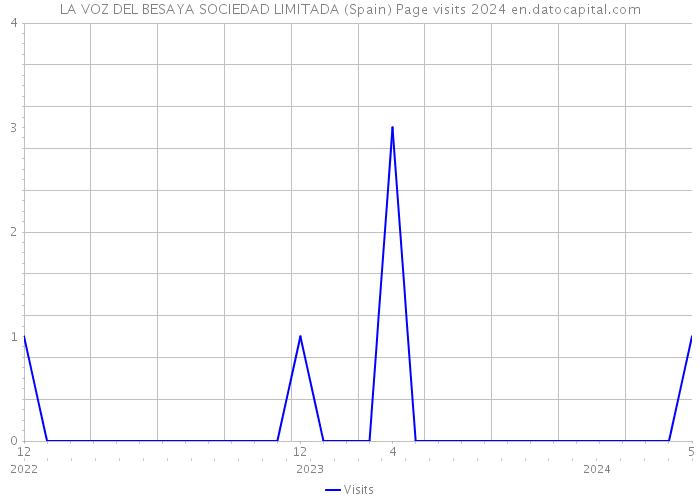 LA VOZ DEL BESAYA SOCIEDAD LIMITADA (Spain) Page visits 2024 
