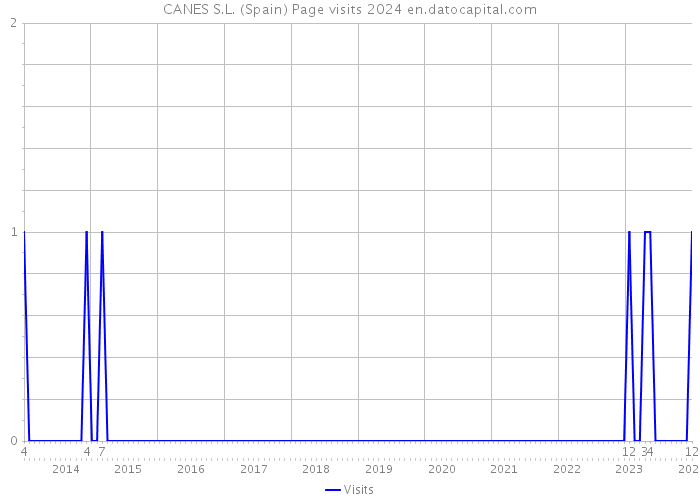 CANES S.L. (Spain) Page visits 2024 