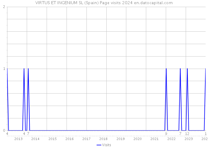 VIRTUS ET INGENIUM SL (Spain) Page visits 2024 