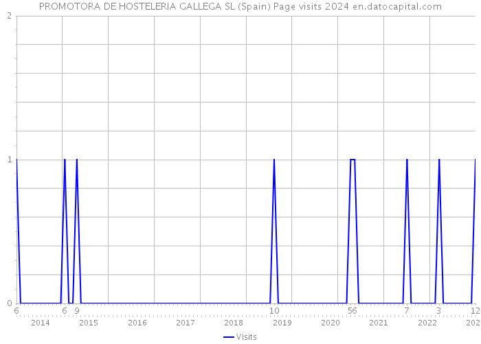 PROMOTORA DE HOSTELERIA GALLEGA SL (Spain) Page visits 2024 