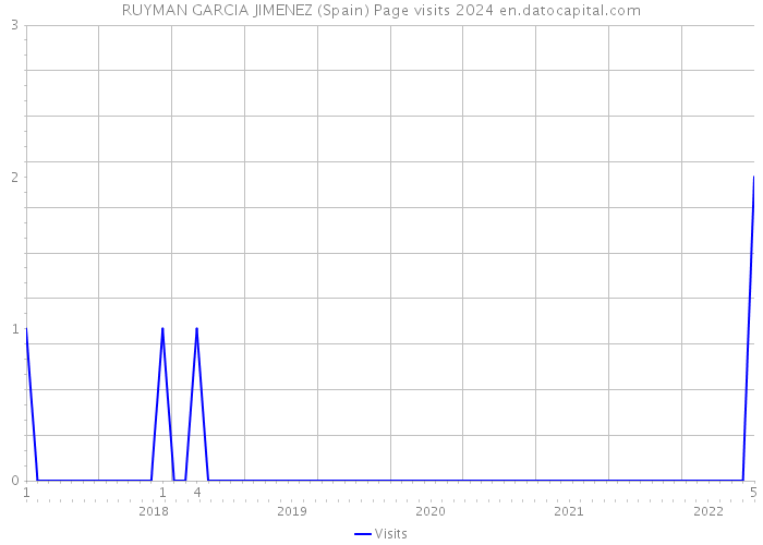 RUYMAN GARCIA JIMENEZ (Spain) Page visits 2024 