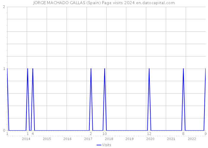 JORGE MACHADO GALLAS (Spain) Page visits 2024 