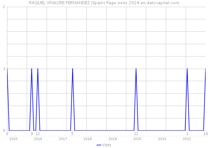 RAQUEL VINAGRE FERNANDEZ (Spain) Page visits 2024 