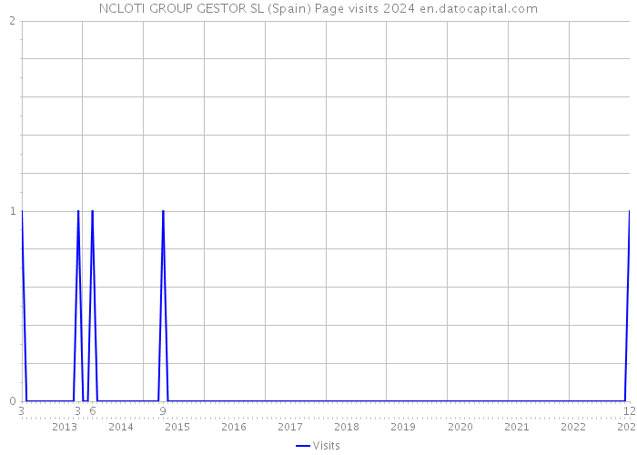 NCLOTI GROUP GESTOR SL (Spain) Page visits 2024 