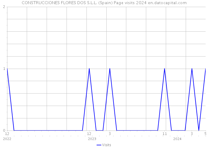 CONSTRUCCIONES FLORES DOS S.L.L. (Spain) Page visits 2024 