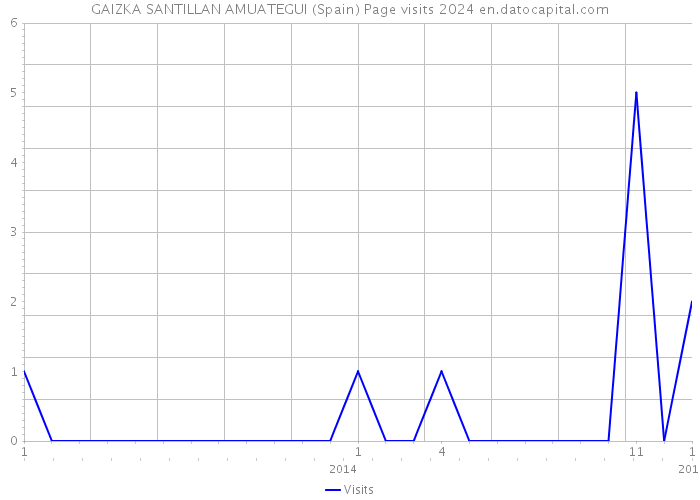 GAIZKA SANTILLAN AMUATEGUI (Spain) Page visits 2024 