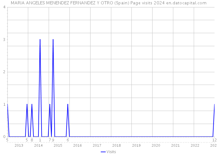 MARIA ANGELES MENENDEZ FERNANDEZ Y OTRO (Spain) Page visits 2024 