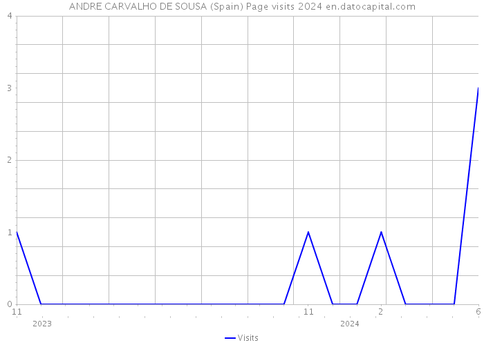 ANDRE CARVALHO DE SOUSA (Spain) Page visits 2024 