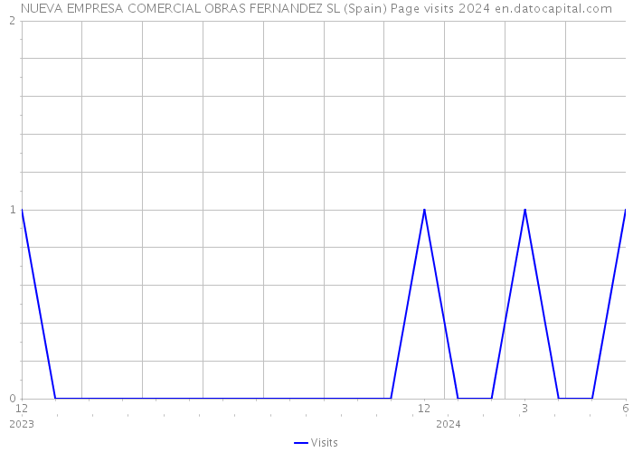 NUEVA EMPRESA COMERCIAL OBRAS FERNANDEZ SL (Spain) Page visits 2024 
