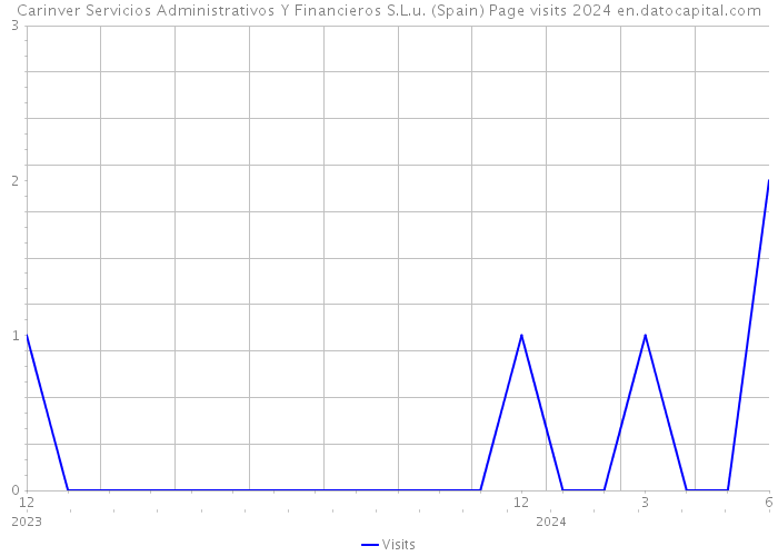 Carinver Servicios Administrativos Y Financieros S.L.u. (Spain) Page visits 2024 