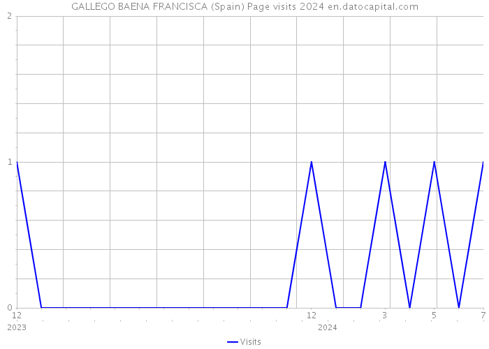 GALLEGO BAENA FRANCISCA (Spain) Page visits 2024 