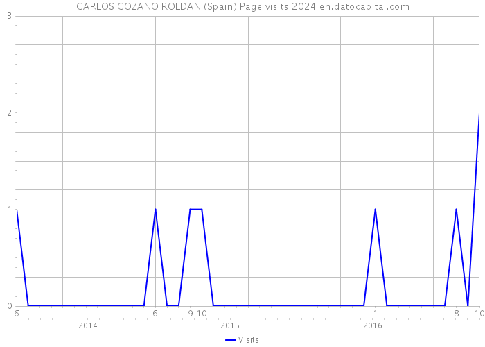 CARLOS COZANO ROLDAN (Spain) Page visits 2024 