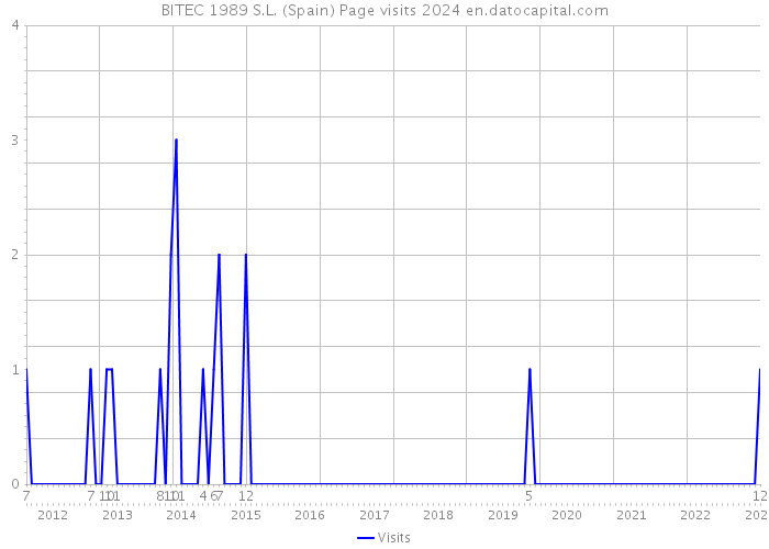 BITEC 1989 S.L. (Spain) Page visits 2024 