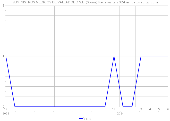 SUMINISTROS MEDICOS DE VALLADOLID S.L. (Spain) Page visits 2024 