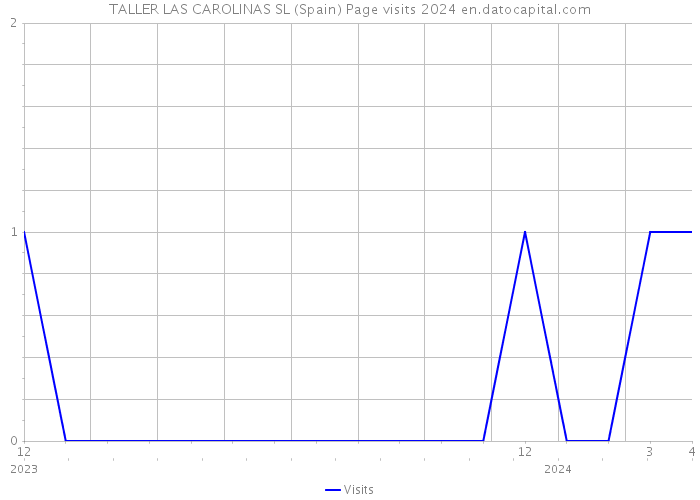 TALLER LAS CAROLINAS SL (Spain) Page visits 2024 