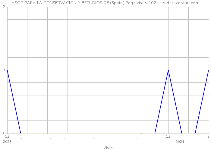 ASOC PARA LA CONSERVACION Y ESTUDIOS DE (Spain) Page visits 2024 