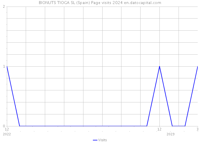 BIONUTS TIOGA SL (Spain) Page visits 2024 