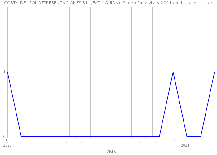 COSTA DEL SOL REPRESENTACIONES S.L. (EXTINGUIDA) (Spain) Page visits 2024 