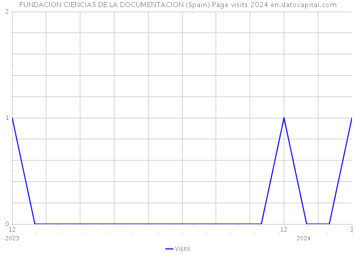 FUNDACION CIENCIAS DE LA DOCUMENTACION (Spain) Page visits 2024 