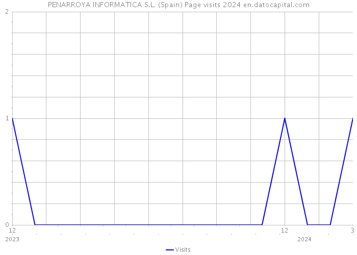 PENARROYA INFORMATICA S.L. (Spain) Page visits 2024 