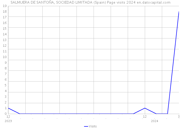 SALMUERA DE SANTOÑA, SOCIEDAD LIMITADA (Spain) Page visits 2024 