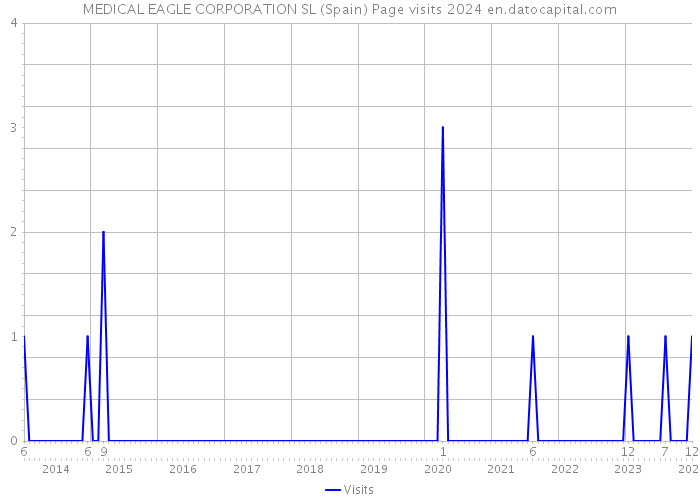 MEDICAL EAGLE CORPORATION SL (Spain) Page visits 2024 