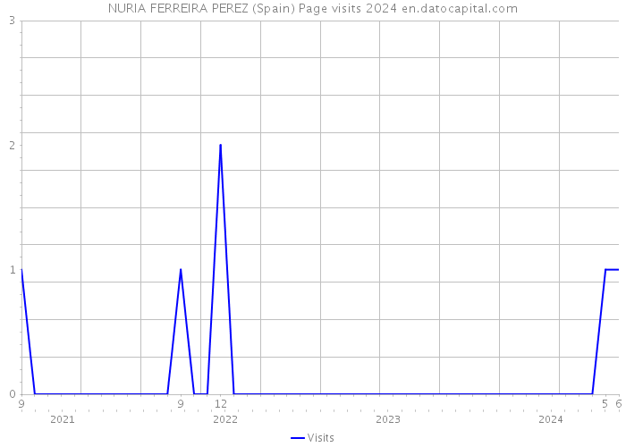 NURIA FERREIRA PEREZ (Spain) Page visits 2024 