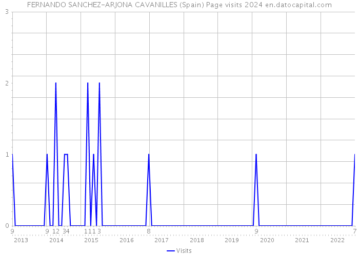 FERNANDO SANCHEZ-ARJONA CAVANILLES (Spain) Page visits 2024 